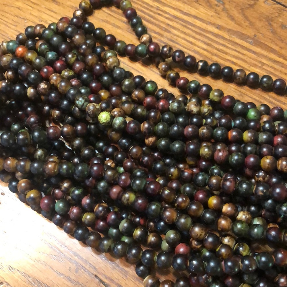 4 strands of rustic beaded garland